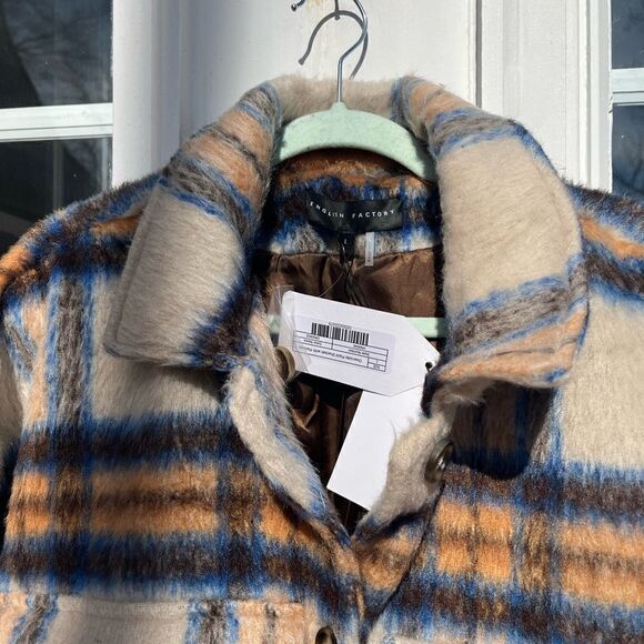 English Factory Plaid Shacket NWT - Picture 8 of 12